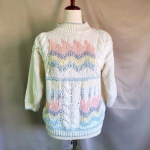 VINTAGE | Exclusive Imports Hand Knitted Sweater sz S